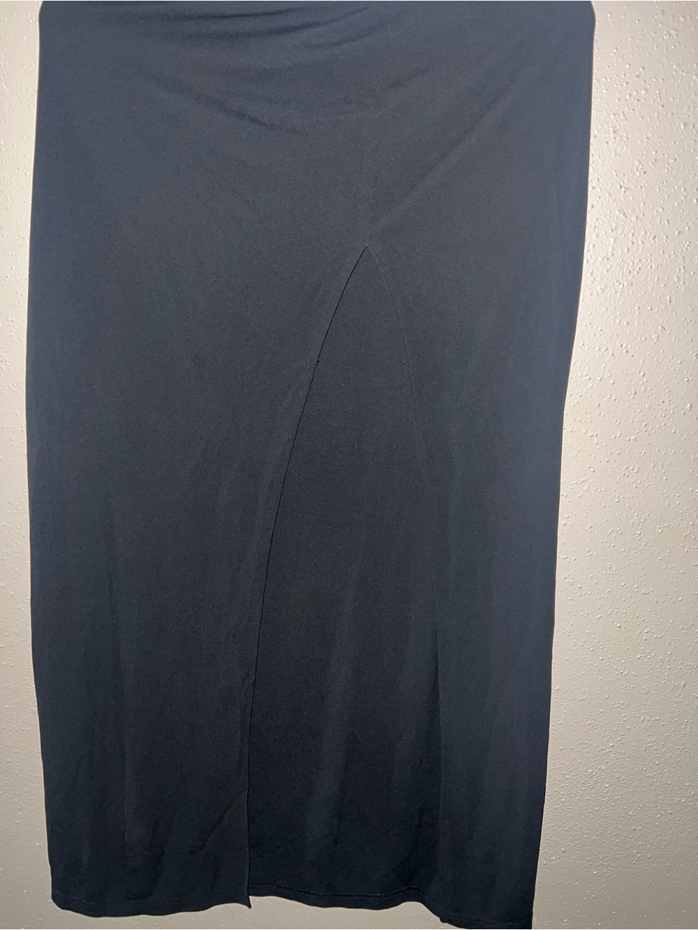 Express Black Maxi Skirt with Front Slit